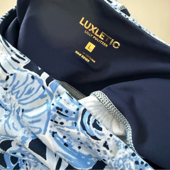 Lilly Pulitzer UPF 50+ Luxletic 24" High Rise Weekender Midi Legging! Sz L - Picture 11 of 12
